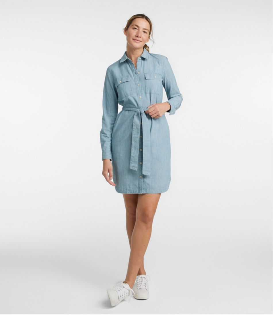 Women's Signature Camp Shirt Dress, Button-Front | L.L.Bean