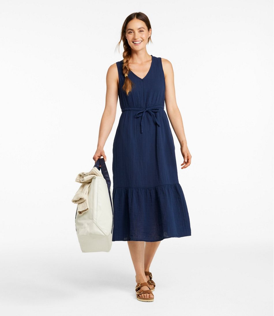 Women's Cloud Gauze Midi Dress | L.L.Bean