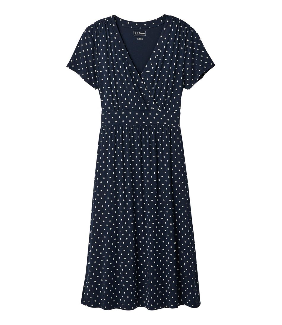Women's Summer Knit Dress, Short-Sleeve Print | L.L.Bean