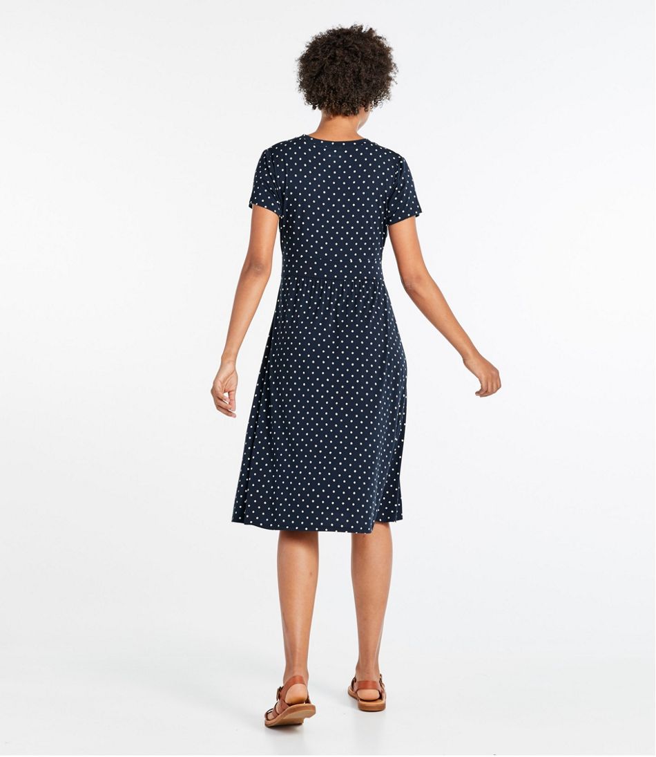 Women's Summer Knit Dress, Short-Sleeve Print | L.L.Bean