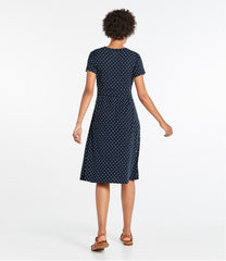 Women's Summer Knit Dress, Short-Sleeve Print | L.L.Bean