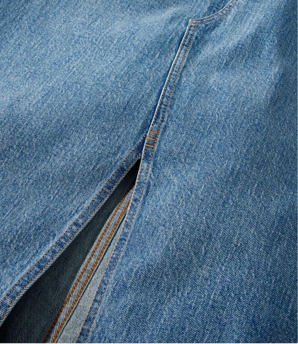 Women's Signature Heritage Denim Midi Skirt | L.L.Bean