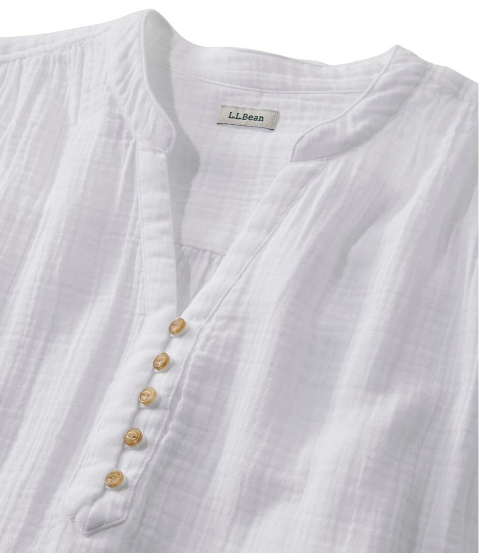 Women's Cloud Gauze Short-Sleeve Shift Dress | L.L.Bean