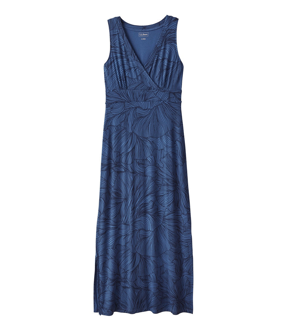 Deep Blue Linear Floral,X-Small