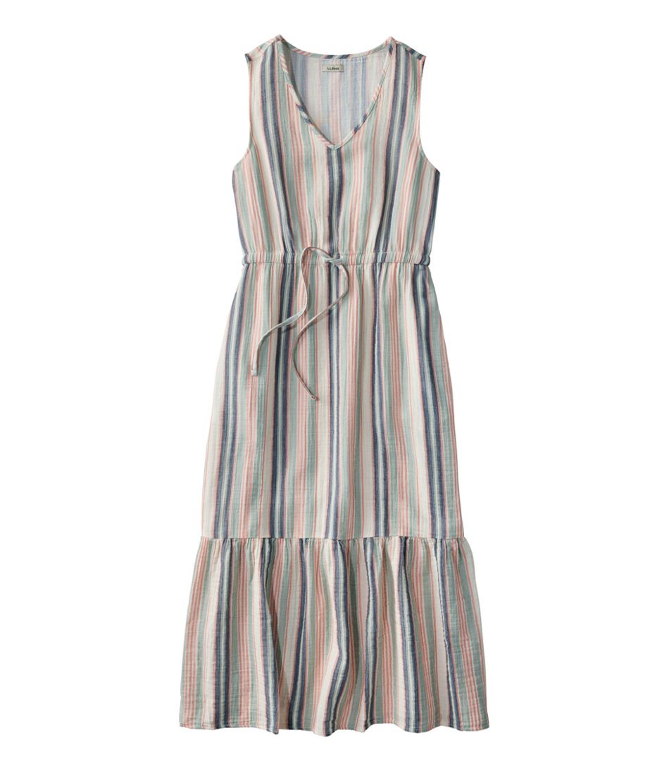 Women's Cloud Gauze Midi Dress, Stripe | L.L.Bean