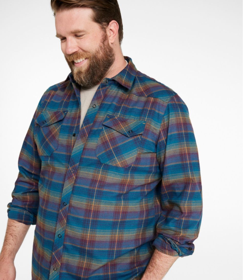 Men's Katahdin Performance Flannel Shirt, Slightly Fitted | L.L.Bean