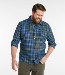 Men's Wrinkle-Free Ultrasoft Brushed Cotton Shirt, Long-Sleeve, Slightly Fitted Untucked Fit | L.L.Bean