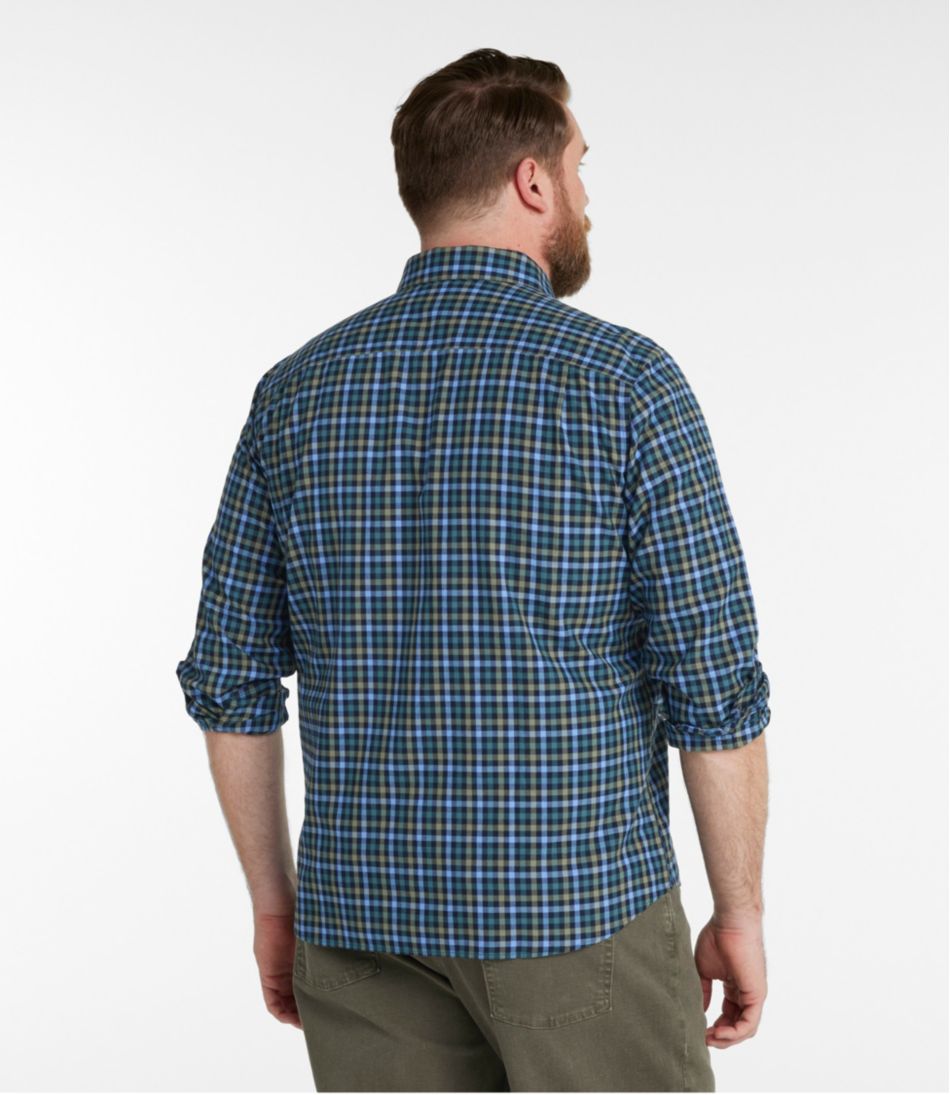 Men's Wrinkle-Free Ultrasoft Brushed Cotton Shirt, Long-Sleeve, Slightly Fitted Untucked Fit | L.L.Bean