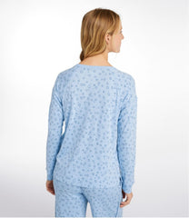 Women's Restorative Sleepwear, Long-Sleeve Henley Print | L.L.Bean