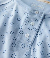 Women's Restorative Sleepwear, Long-Sleeve Henley Print | L.L.Bean