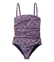 Women's Coastal Essentials Swimwear, Bandeau Tanksuit Print | L.L.Bean