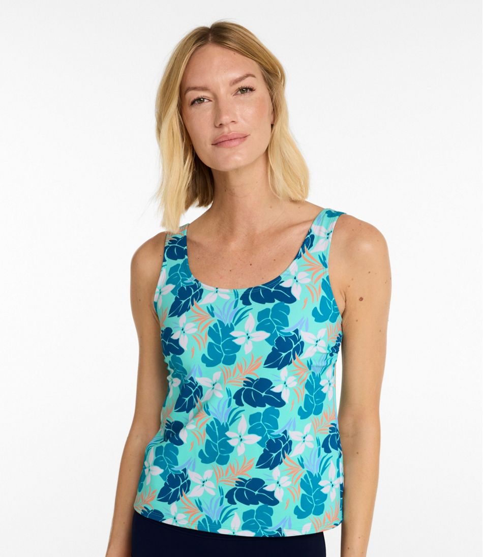 Women's BeanSport Swimwear, Scoopneck Tankini Top, Print | L.L.Bean