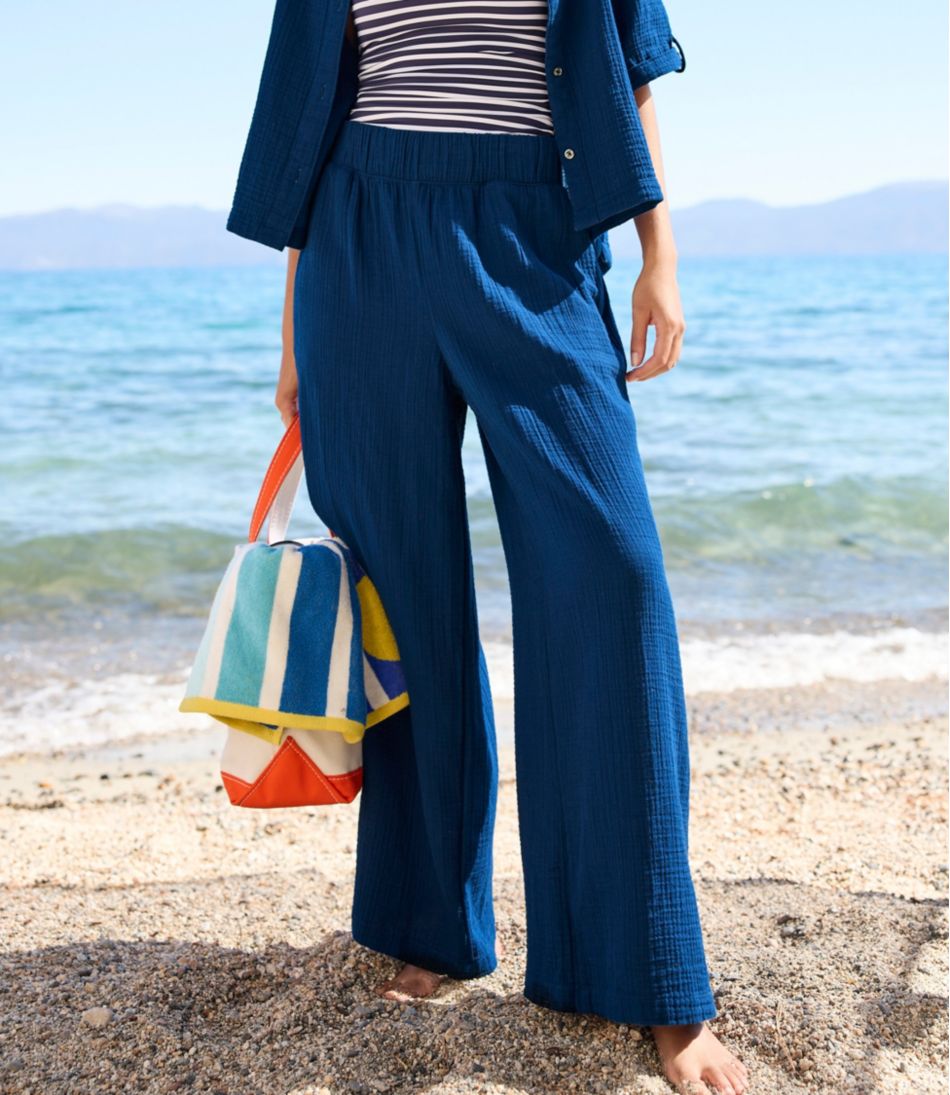 Women's Cloud Gauze Wide-Leg Pants | L.L.Bean