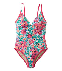 Women's Coastal Essentials Swimwear, V-Neck Tanksuit Print | L.L.Bean