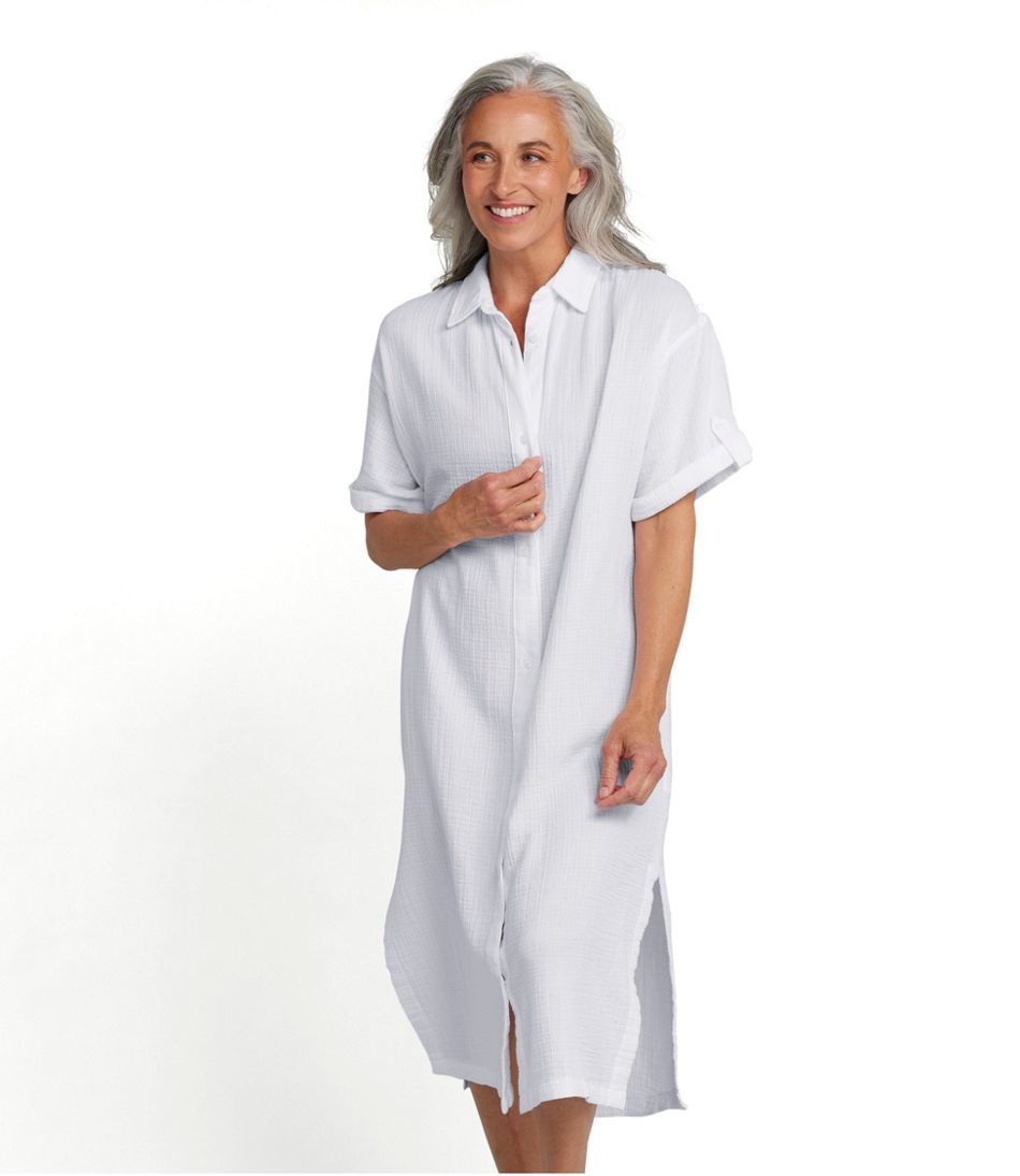 Women's Cloud Gauze Midi Dress | L.L.Bean
