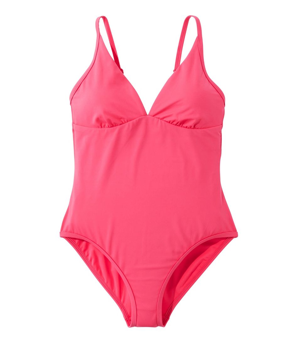 Women's Coastal Essentials Swimwear, V-Neck Tanksuit | L.L.Bean