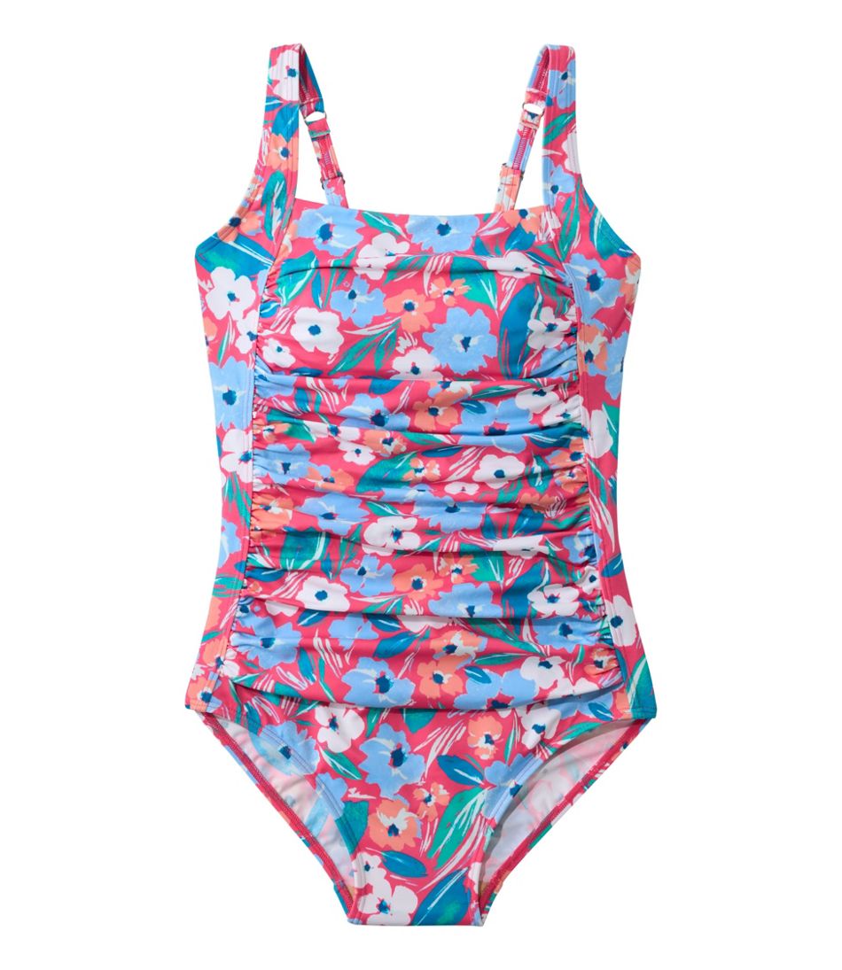 Women's BeanSport Swimwear, Squareneck Tanksuit Print | L.L.Bean