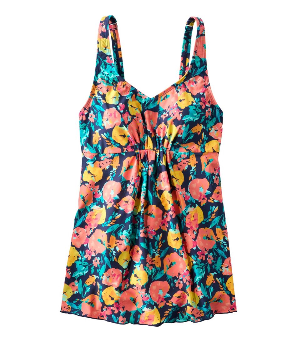 Women's Shaping Swimwear, Soft-Drape Tankini Top Print | L.L.Bean