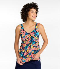 Women's Shaping Swimwear, Soft-Drape Tankini Top Print | L.L.Bean