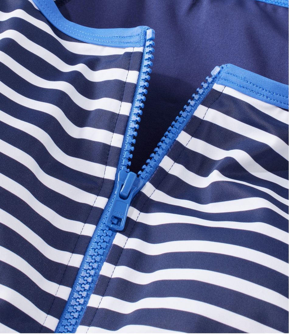 Women's Coastal Essentials Swimwear, Long-Sleeve Tanksuit Print | L.L.Bean