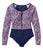 Darkest Navy Ditsy Floral