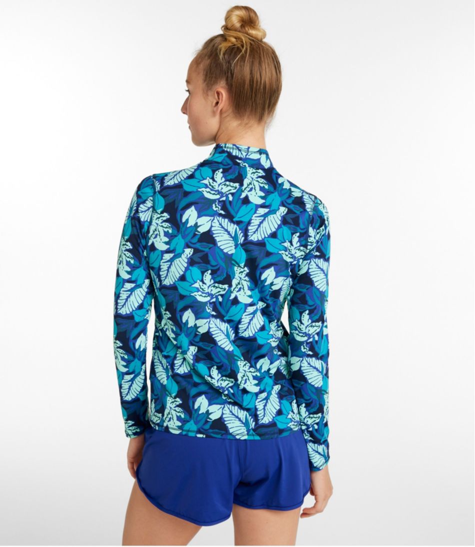 Women's SunSmart® UPF 50+ Sun Shirt, Quarter-Zip Print | L.L.Bean