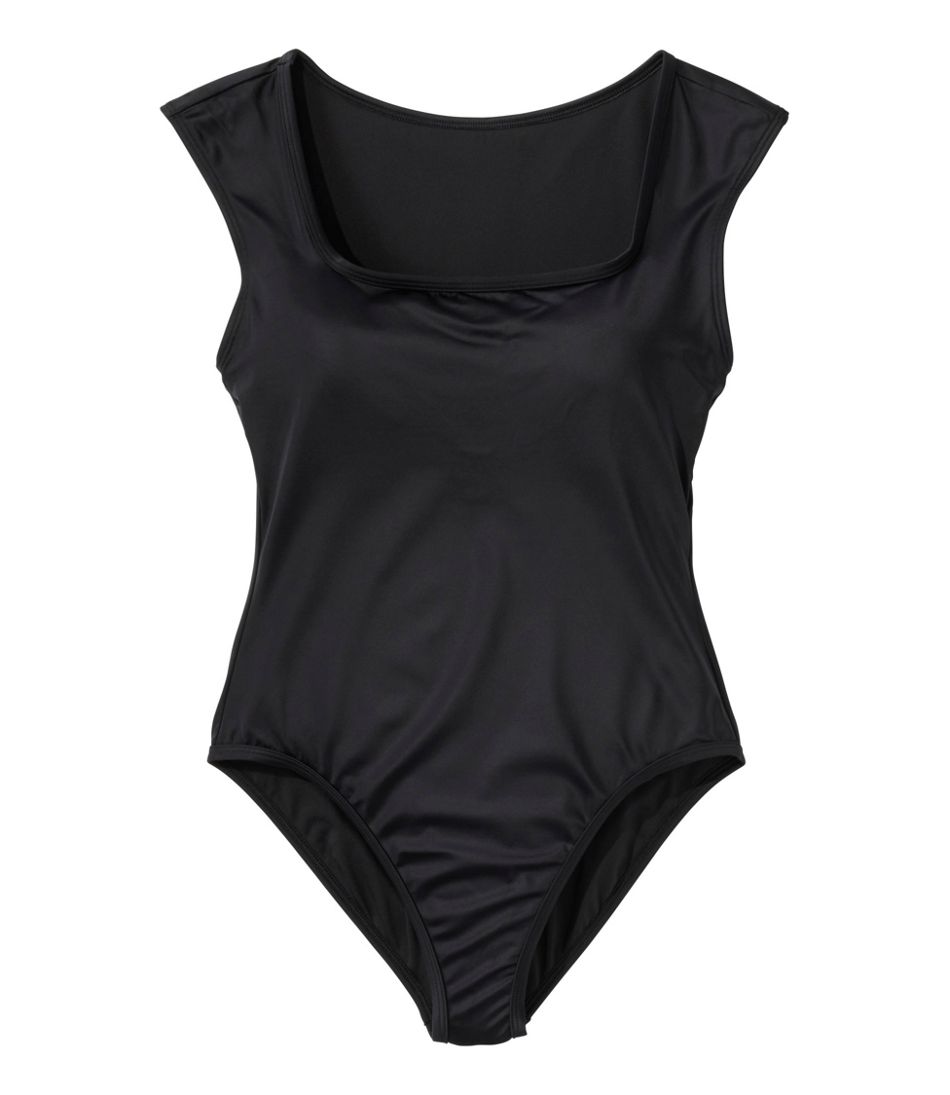 Women's Coastal Essentials Swimwear, Squareneck Tanksuit | L.L.Bean