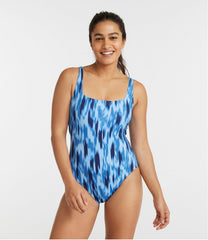 Women's New Currents Swimwear, Squareneck Tanksuit Print | L.L.Bean