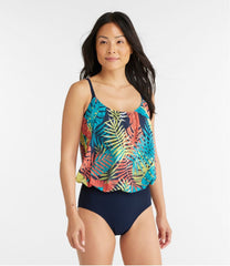Women's Shaping Swimwear, Blouson Tanksuit Print | L.L.Bean