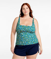 Women's New Currents Swimwear, Squareneck Tankini Top Print | L.L.Bean