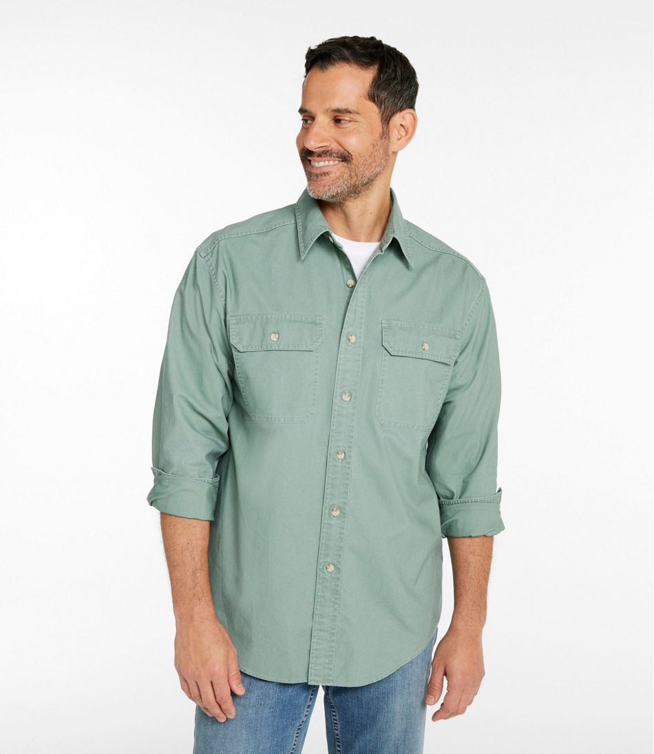 Men's Sunwashed Canvas Shirt, Traditional Fit | L.L.Bean