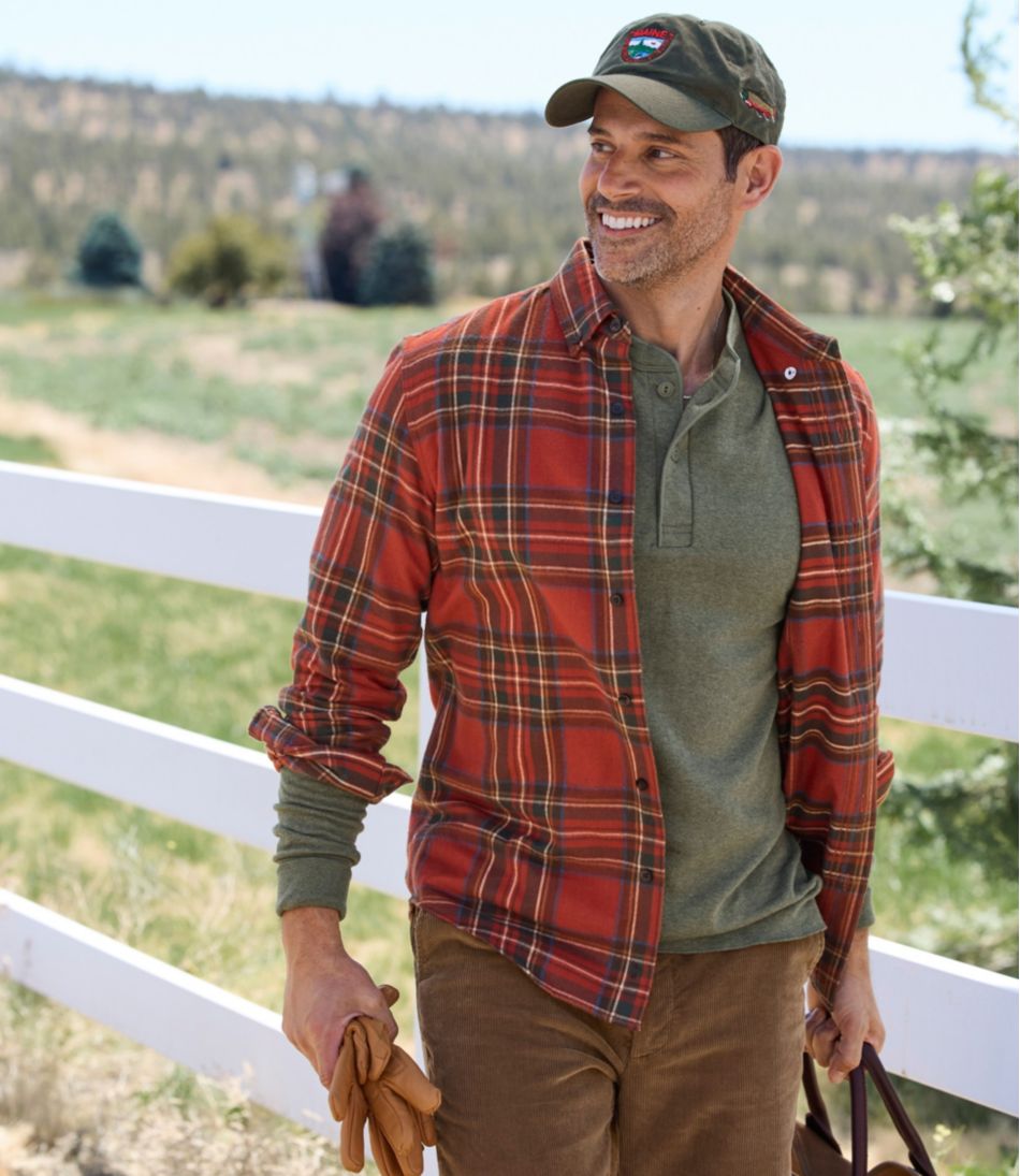 Men's Scotch Plaid Flannel Shirt, Slightly Fitted | L.L.Bean