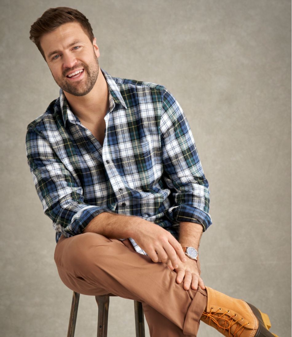 Men's Scotch Plaid Flannel Shirt, Slightly Fitted | L.L.Bean
