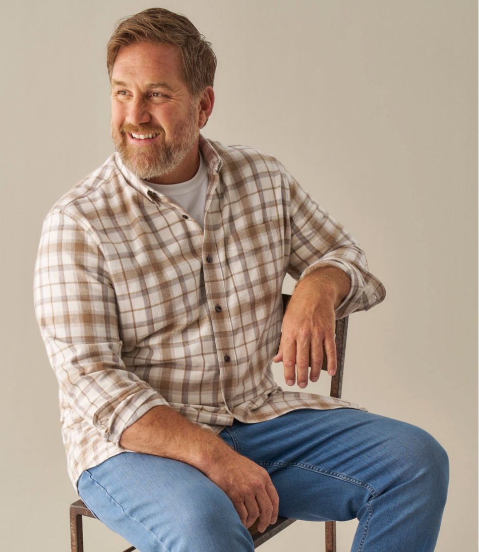 Men's Scotch Plaid Flannel Shirt, Slightly Fitted | L.L.Bean