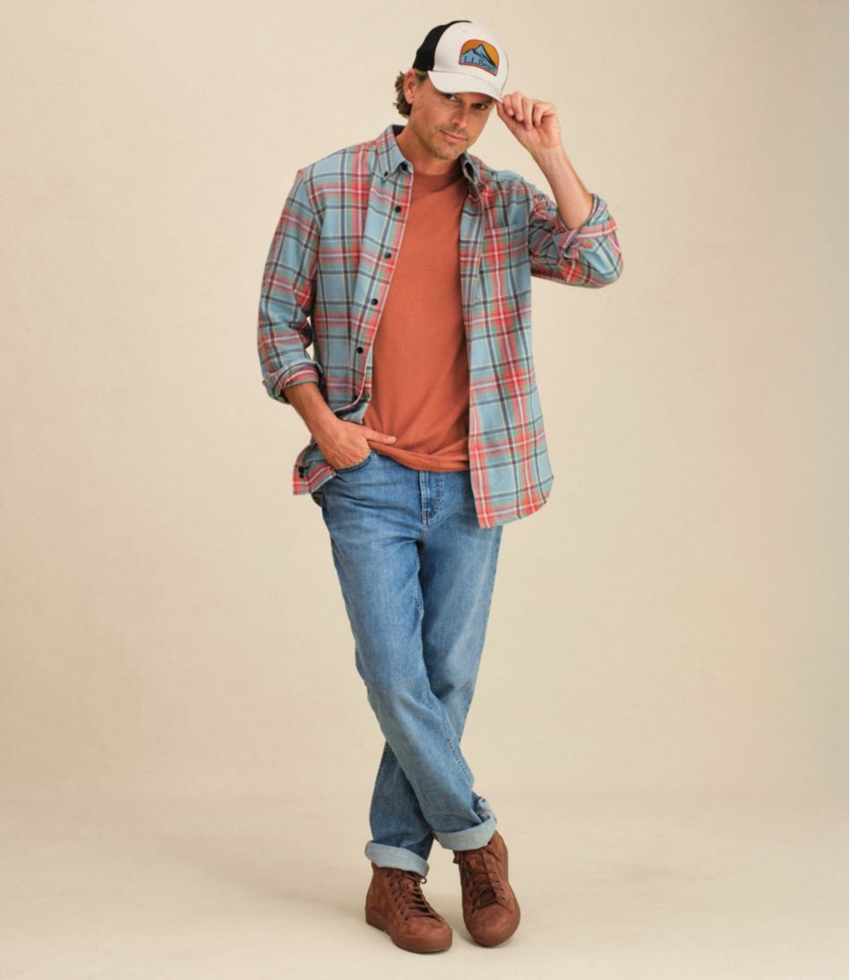 Men's Scotch Plaid Flannel Shirt, Slightly Fitted | L.L.Bean