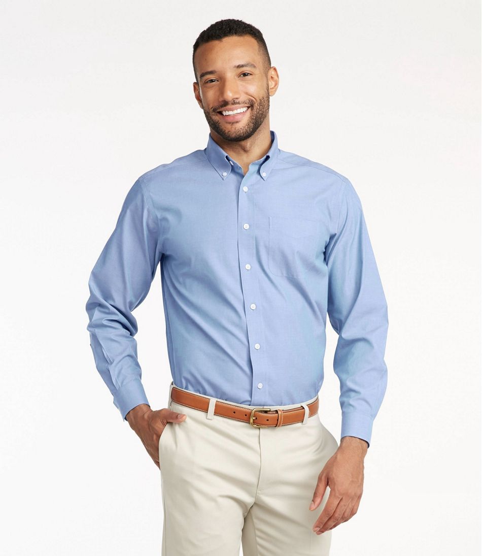 Men's Wrinkle-Free Pinpoint Oxford Cloth Shirt, Traditional Fit | L.L.Bean