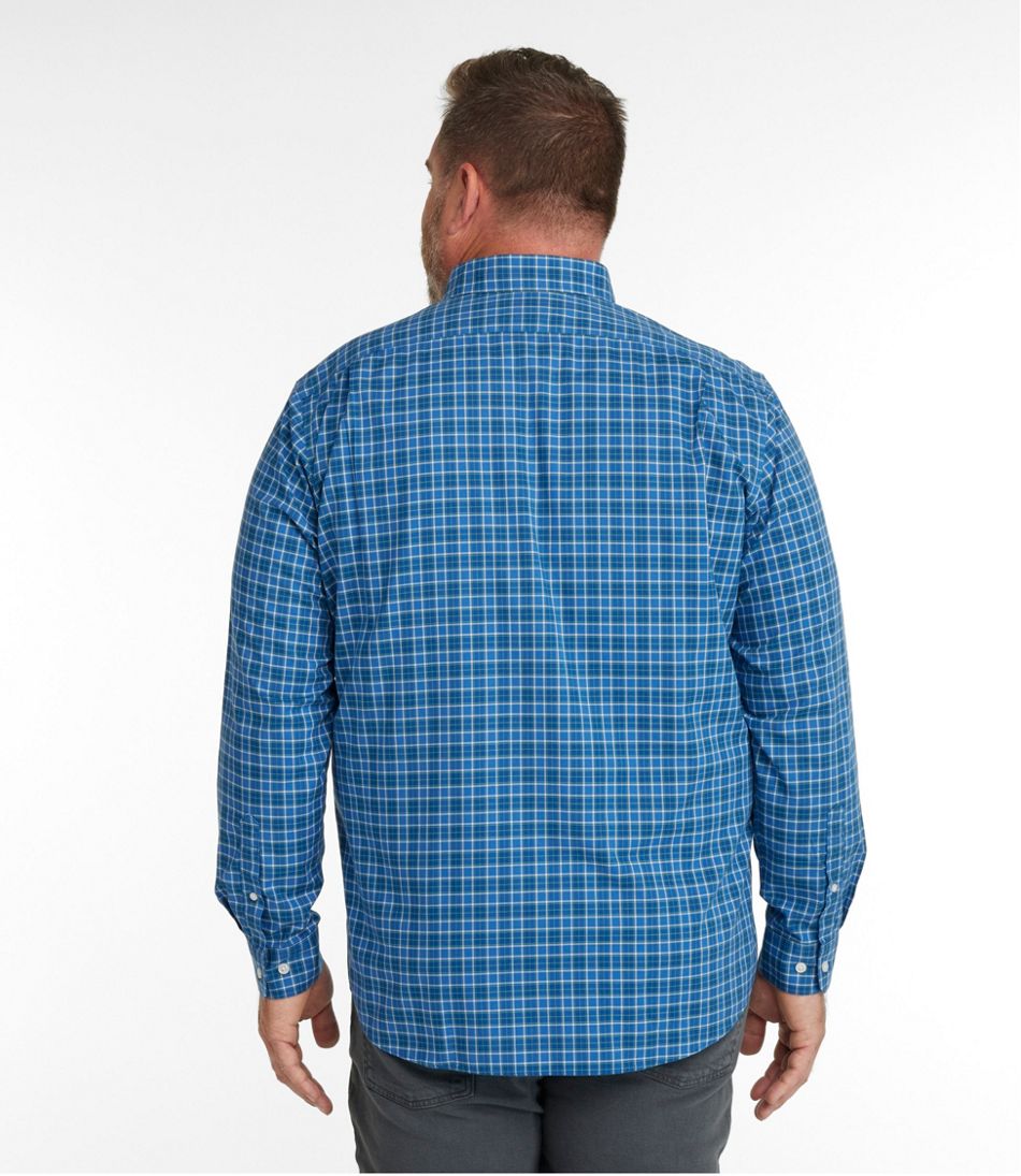 Men's Wrinkle-Free Kennebunk Sport Shirt, Slightly Fitted Check | L.L.Bean