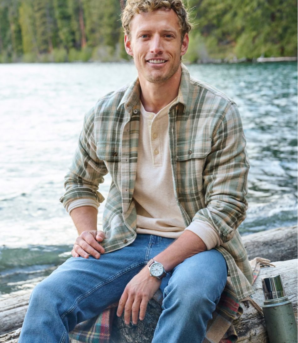 Men's 1912 Field Flannel Shirt, Slightly Fitted Untucked Fit, Plaid | L.L.Bean