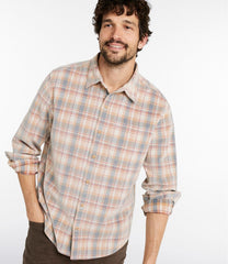 Men's Sunwashed Corduroy Shirt, Slightly Fitted Untucked Fit, Plaid | L.L.Bean