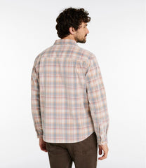 Men's Sunwashed Corduroy Shirt, Slightly Fitted Untucked Fit, Plaid | L.L.Bean
