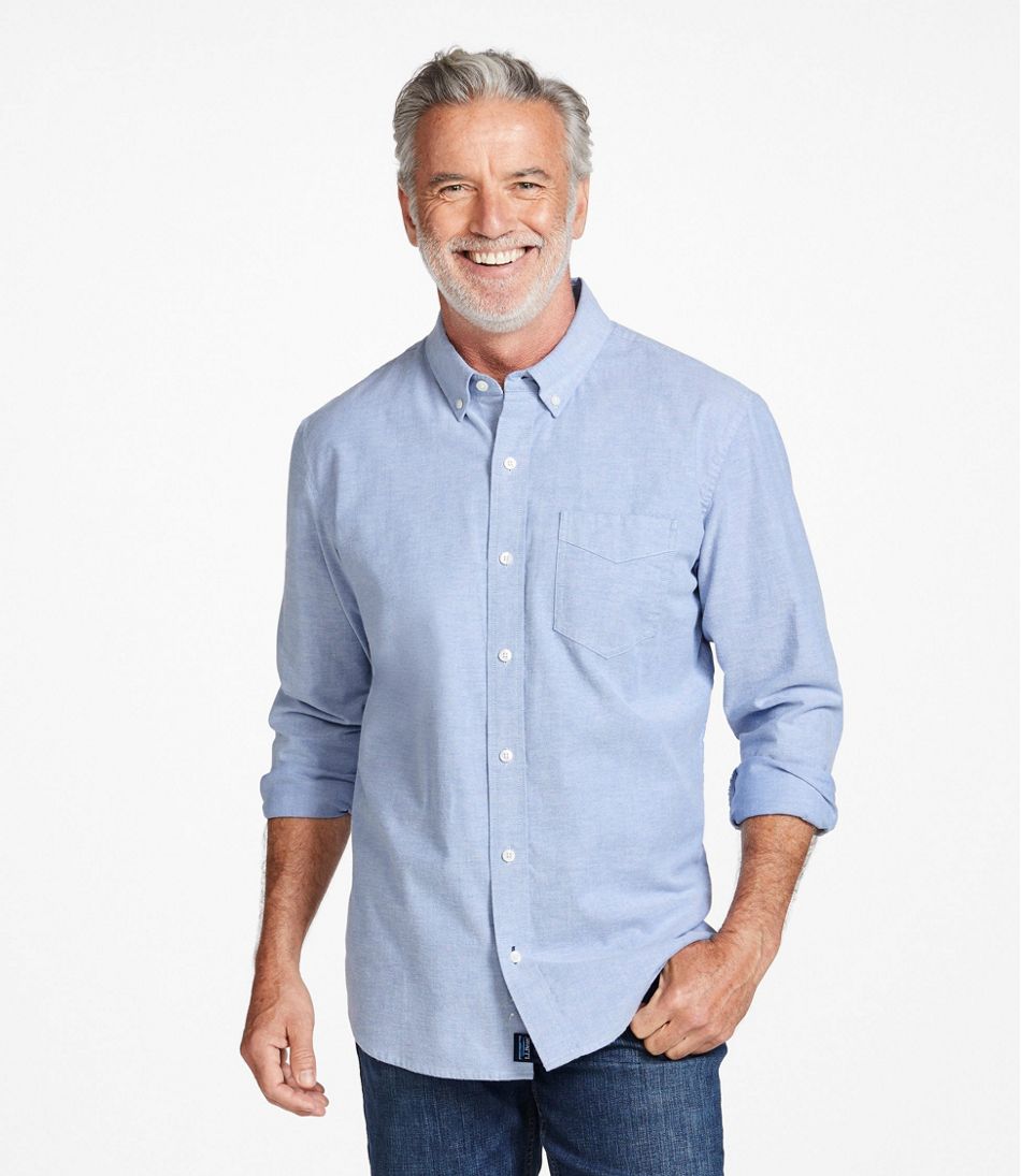Men's Comfort Stretch® Oxford Shirt, Traditional Untucked Fit | L.L.Bean