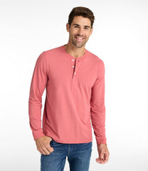 Men's Comfort Stretch Performance® Pima Tee, Long-Sleeve Henley | L.L.Bean