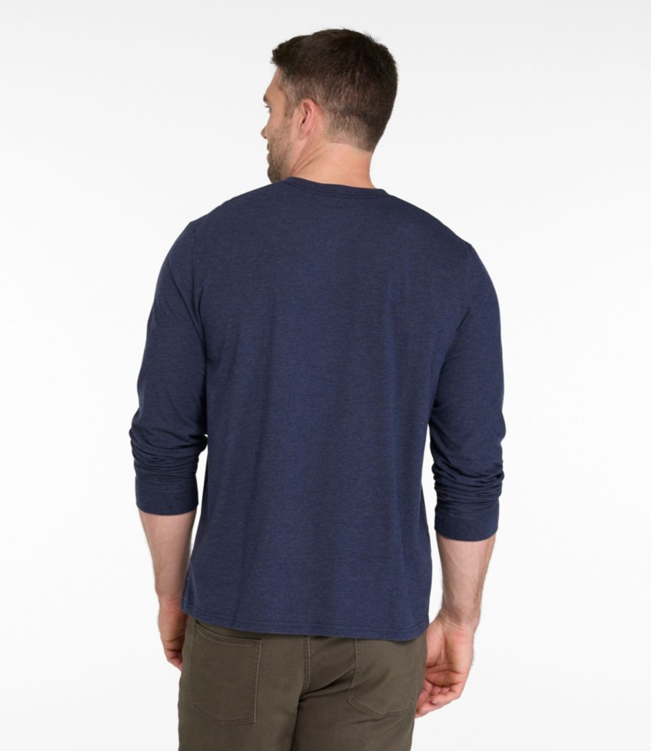 Men's Comfort Stretch Performance® Pima Tee, Long-Sleeve Henley | L.L.Bean