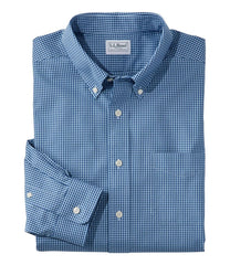 Men's Wrinkle-Free Pinpoint Oxford Cloth Shirt, Traditional Fit Tattersall | L.L.Bean