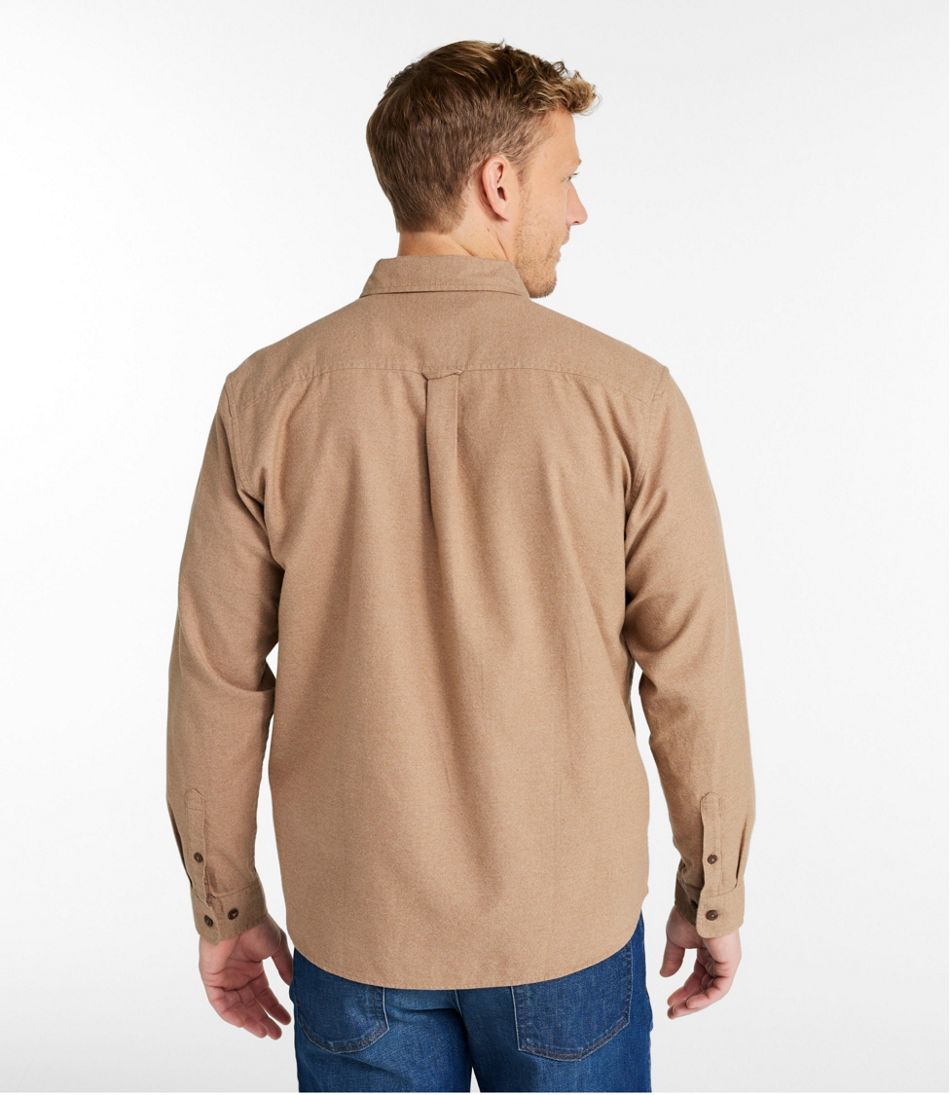 Men's Brushed Jaspé Twill Shirt, Traditional Untucked Fit | L.L.Bean