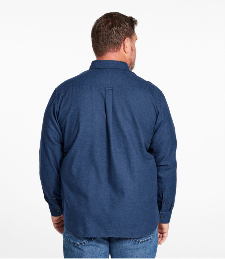 Men's Brushed Jaspé Twill Shirt, Traditional Untucked Fit | L.L.Bean