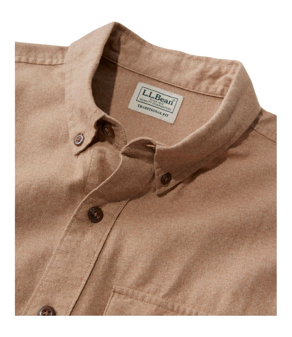 Men's Brushed Jaspé Twill Shirt, Traditional Untucked Fit | L.L.Bean