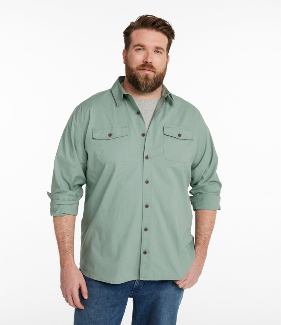 Men's Riverton Ripstop Shirt, Long-Sleeve, Traditional Untucked Fit | L.L.Bean