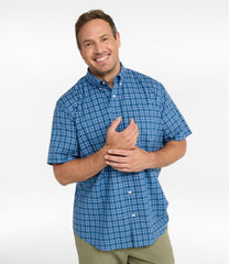 Men's Wrinkle-Free Kennebunk Sport Shirt, Traditional Fit Short-Sleeve Check | L.L.Bean