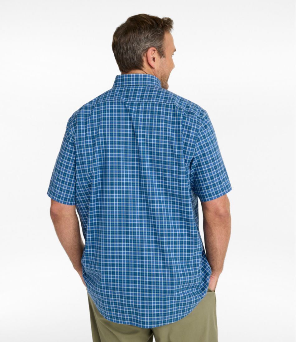 Men's Wrinkle-Free Kennebunk Sport Shirt, Traditional Fit Short-Sleeve Check | L.L.Bean
